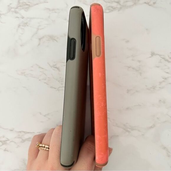 4/$25 Bundle of 2 Speck Presidio Pro Case for iPhone 11 in Grey and Pink - Picture 5 of 12